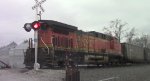 BNSF coal train DPU